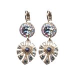 Earrings By Mariana Woman Fashionable Opal and Montana Blue Swarovski Crystals - Image 2