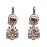 Earrings By Mariana Woman Stunning Purple and Purple Velvet Swarovski Crystals