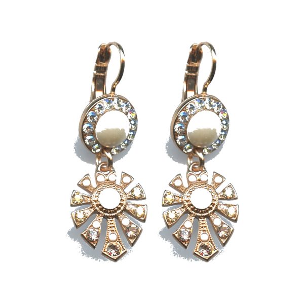 Earrings By Mariana Woman Lovely Opal and Golden Shadow Swarovski Crystals