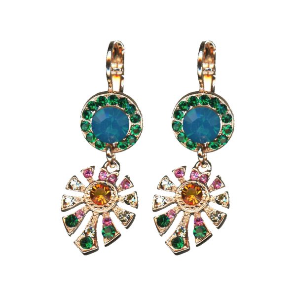 Earrings By Mariana Woman Delicate Opal and Topaz Swarovski Crystals