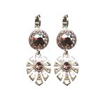 Earrings By Mariana Woman Classic Crystals : Blues and Sand Iridescent Swarovski Crystals