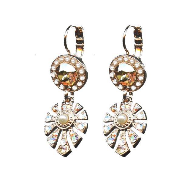 Earrings By Mariana Woman Chic Pearl and Crystals : Clear Swarovski Crystals