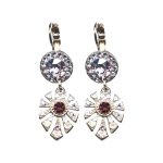 Earrings By Mariana Woman Distinctive Opal and Crystal Moonlight crystal vitral light Swarovski Crystals - Image 2