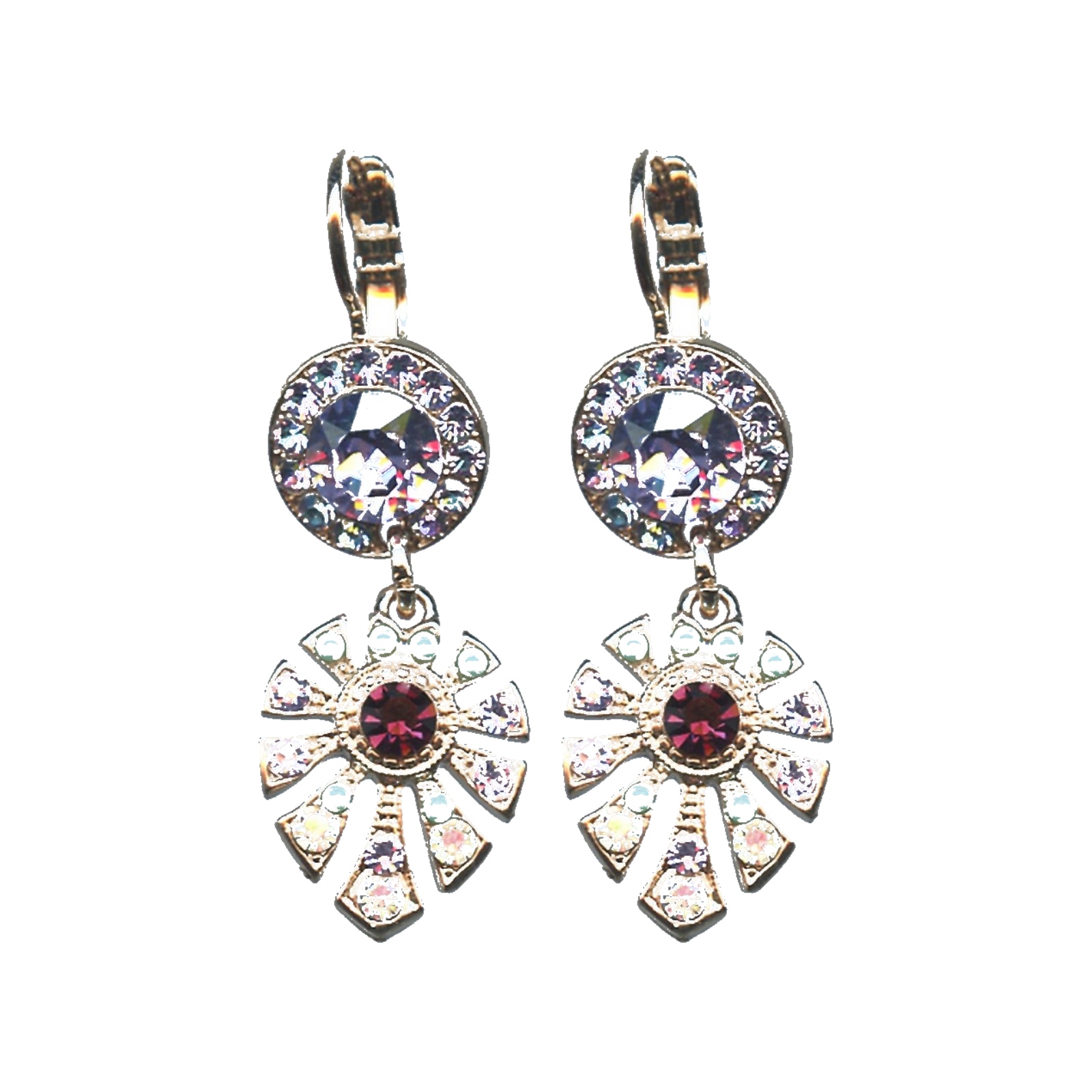 E-1514-3-1107-SP6 Earrings By Mariana Woman Distinctive Opal and Crystal Moonlight crystal vitral light Swarovski Crystals - Image 1