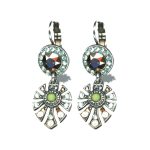 Earrings By Mariana Woman Luxurious Opal and Rose Gold Swarovski Crystals - Image 2