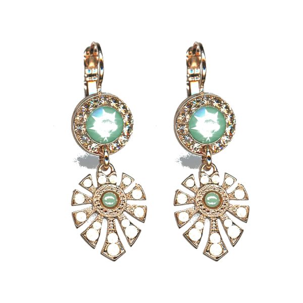 Earrings By Mariana Woman Exquisite Opal and Rose Peach Swarovski Crystals