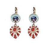 Earrings By Mariana Woman Lovely Peridot and Hyacinth Swarovski Crystals