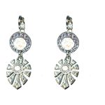Earrings By Mariana Woman Luminous Peridot and Seafoam Swarovski Crystals