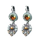 Earrings By Mariana Woman Captivating Opal and Topaz Swarovski Crystals - Image 2