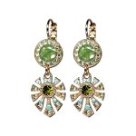 Earrings By Mariana Woman Delicate Opal and Ocean Delite Swarovski Crystals