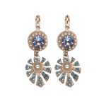 Earrings By Mariana Woman Striking Pearl and Aquamarine Swarovski Crystals - Image 2