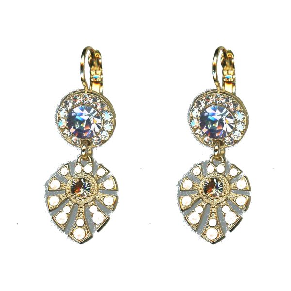 Earrings By Mariana Woman Eye-Catching Opal and Black Diamond Swarovski Crystals