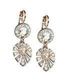 Earrings By Mariana Woman Refined Opal and Crystals: Golden Shadow Swarovski Crystals - Image 2