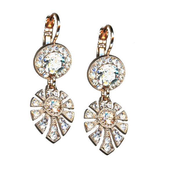 Earrings By Mariana Woman Refined Opal and Crystals: Golden Shadow Swarovski Crystals