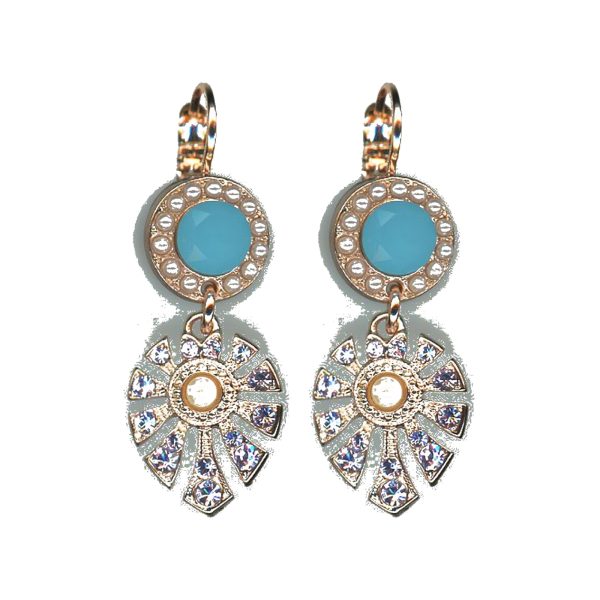 Earrings By Mariana Woman Luxurious Opal and Tanzanite Swarovski Crystals