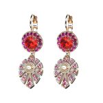 Earrings By Mariana Woman Captivating Pearl and Siam Swarovski Crystals