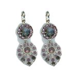 Earrings By Mariana Woman Vibrant Quartz and Steel Silver AB Swarovski Crystals