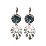 Earrings By Mariana Woman Glamorous Cobalt Swarovski Crystals - Image 2
