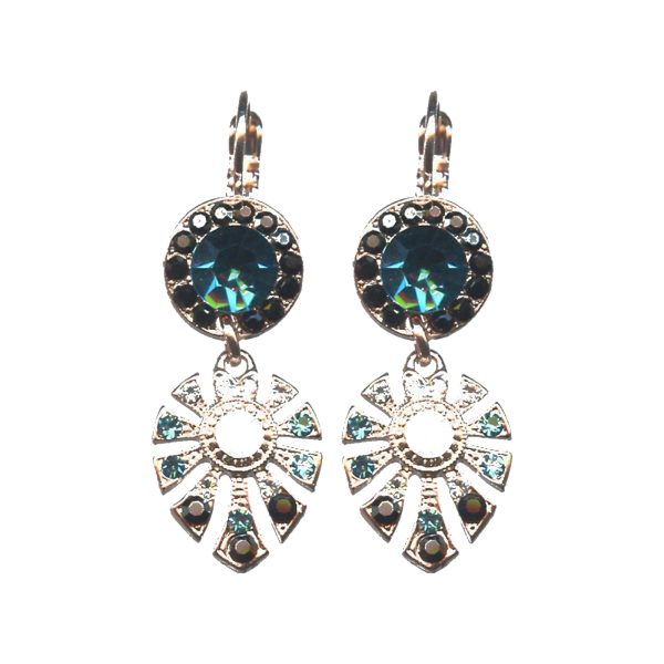 Earrings By Mariana Woman Glamorous Cobalt Swarovski Crystals