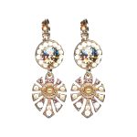 Earrings By Mariana Woman Timeless Opal and Rose Delite Swarovski Crystals - Image 2