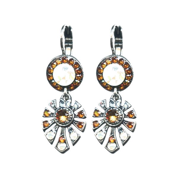 Earrings By Mariana Woman Delicate Opal and Aqua Blue Swarovski Crystals