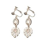 Earrings By Mariana Woman Sparkling Pearl and Clear Swarovski Crystals