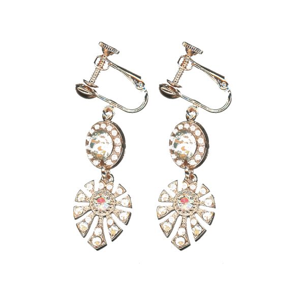 Earrings By Mariana Woman Sparkling Pearl and Clear Swarovski Crystals