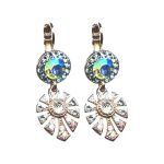Earrings By Mariana Woman Luxurious Crystal Tabac Swarovski Crystals - Image 2