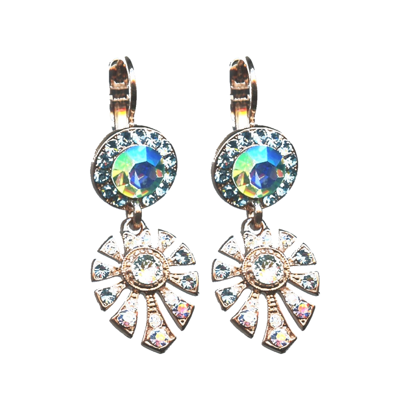E-1514-3-141-SP6 Earrings By Mariana Woman Luxurious Crystal Tabac Swarovski Crystals - Image 1