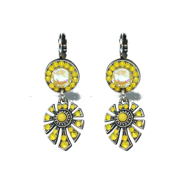 Earrings By Mariana Woman Contemporary Opal and Crystal Tabac Swarovski Crystals