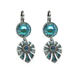 Earrings By Mariana Woman Graceful Peridot and Light Rose Swarovski Crystals