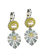 Earrings By Mariana Woman Luminous Peridot and Sun Kissed Sunshine Swarovski Crystals