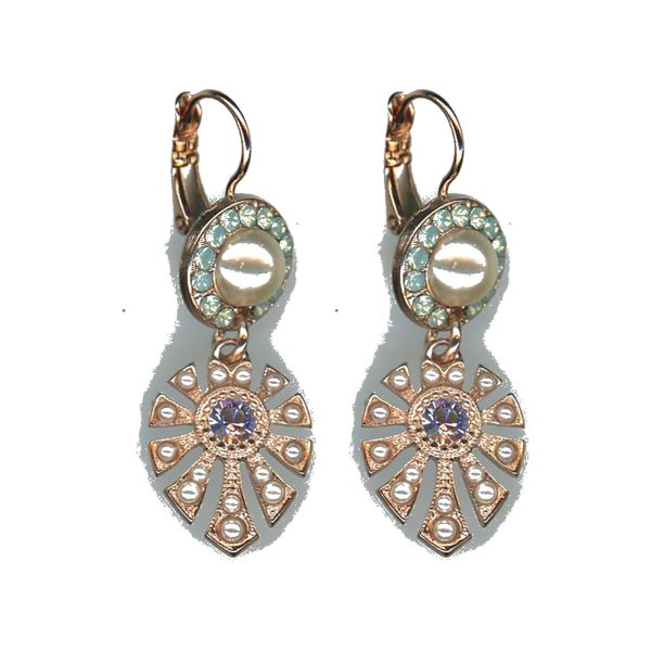 Earrings By Mariana Woman Distinctive Opal and Peridot Swarovski Crystals