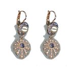 Earrings By Mariana Woman Exquisite Violet Ice and Tanzanite Ice Swarovski Crystals
