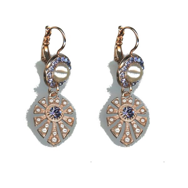 Earrings By Mariana Woman Exquisite Violet Ice and Tanzanite Ice Swarovski Crystals