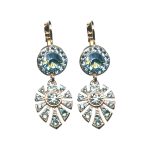 Earrings By Mariana Woman Timeless Turquoise and Aquamarine Swarovski Crystals