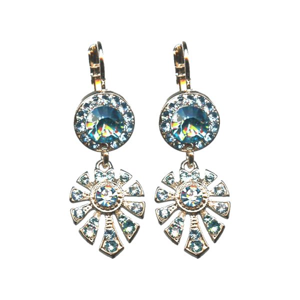 Earrings By Mariana Woman Timeless Turquoise and Aquamarine Swarovski Crystals