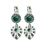 Earrings By Mariana Woman Eye-Catching Emerald Swarovski Crystals - Image 2