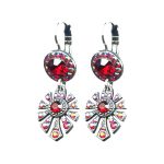 Earrings By Mariana Woman Timeless Siam and AB Swarovski Crystals - Image 2
