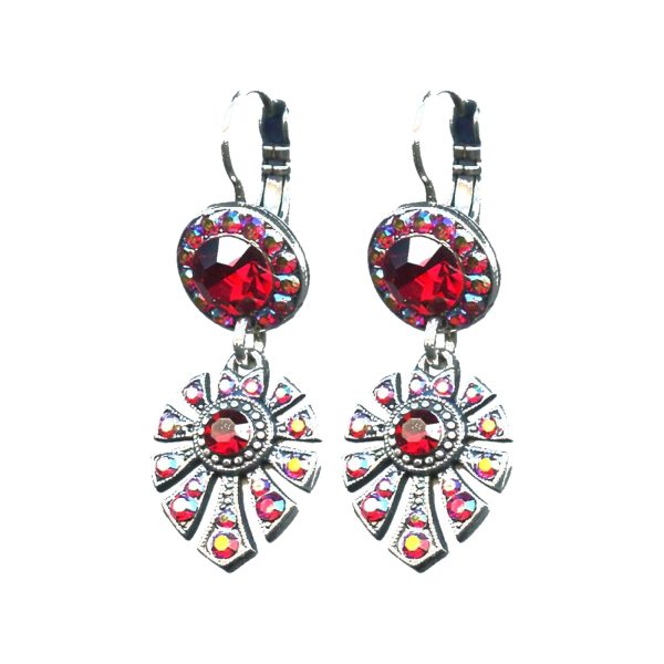 Earrings By Mariana Woman Timeless Siam and AB Swarovski Crystals