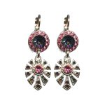 Earrings By Mariana Woman Sparkling Rose and Vitrail Medium Swarovski Crystals