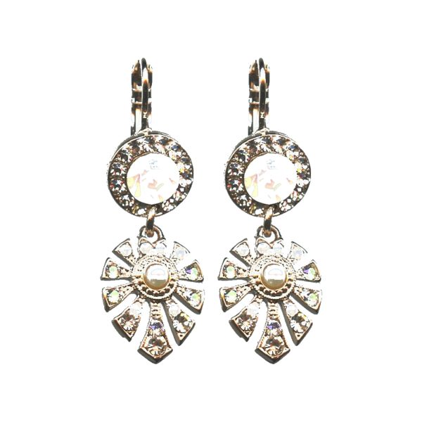 Earrings By Mariana Woman Charming Golden Yellow and Light Lavendar and some vitrail colorations Swarovski Crystals