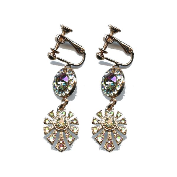 Earrings By Mariana Woman Luminous Luminous Green Swarovski Crystals