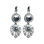 Earrings By Mariana Woman Captivating Montana Blue and Light Blue Swarovski Crystals