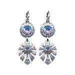 Earrings By Mariana Woman Lovely Sappire and AB Swarovski Crystals - Image 2