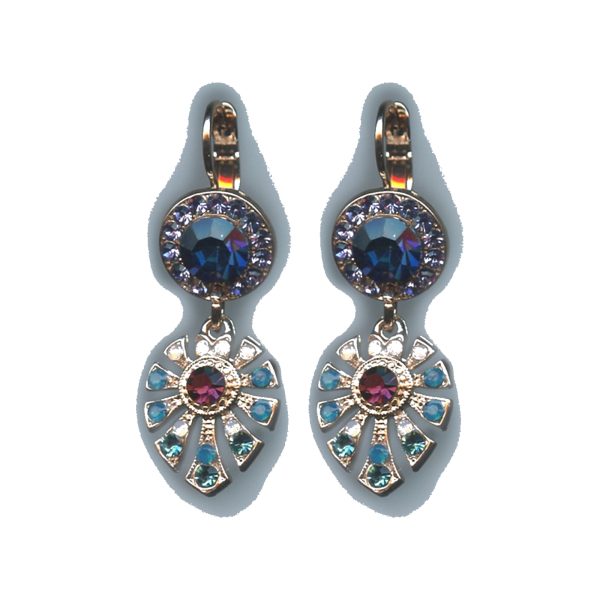 Earrings By Mariana Woman Delicate Opal and Crystals: Tanzanite Swarovski Crystals