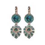 Earrings By Mariana Woman Sparkling Blue Zircon and Indicolite Swarovski Crystals - Image 2
