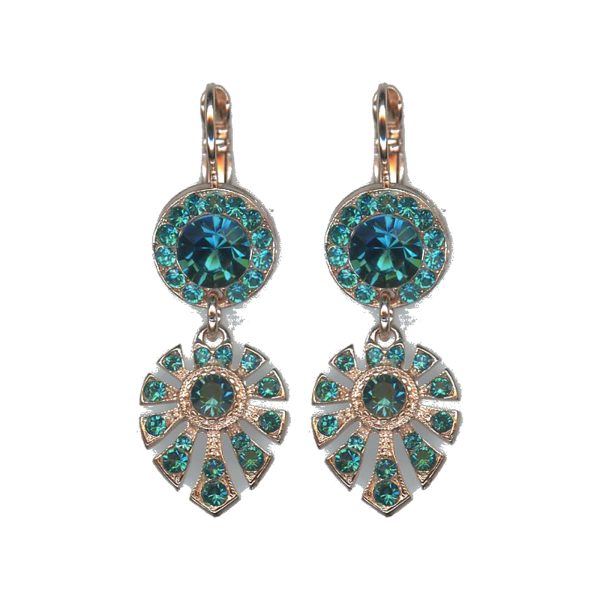 Earrings By Mariana Woman Sparkling Blue Zircon and Indicolite Swarovski Crystals