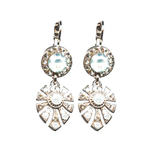Earrings By Mariana Woman Glamorous AB and Turq Swarovski Crystals