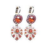 Earrings By Mariana Woman Contemporary Hyacinth Swarovski Crystals - Image 2